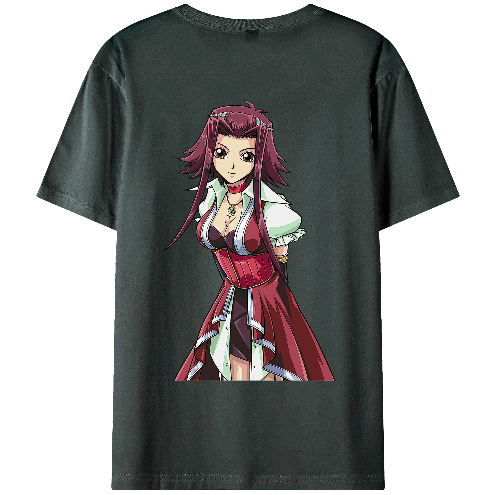 （画像用） 遊☆戯☆王 Yu-Gi-Oh! 綿100％ メンズ半袖Tシャツ（バックプリント） 通気性